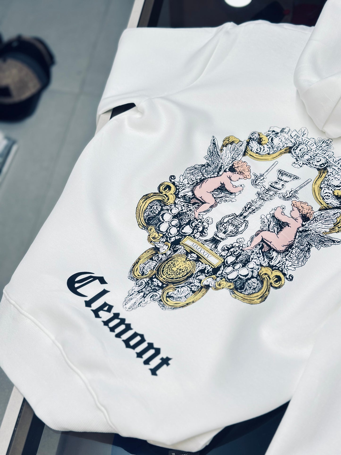 HOODIE CLE BLANCO PLENITUD Y SERENIDAD