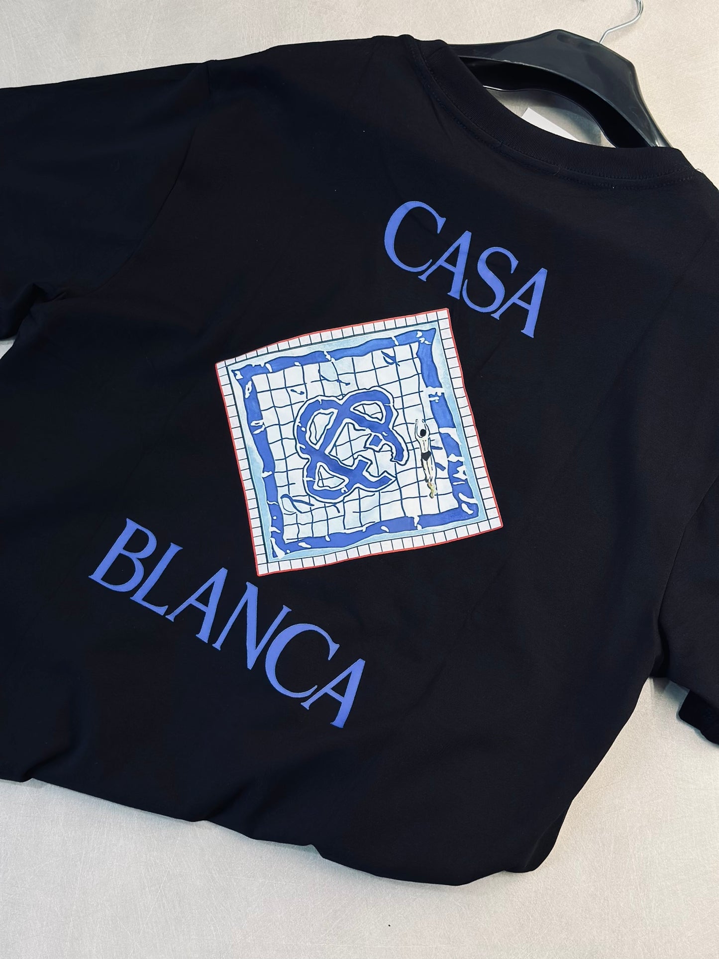CAMISETA OVERSIZE CAS NEGRA PISCINA
