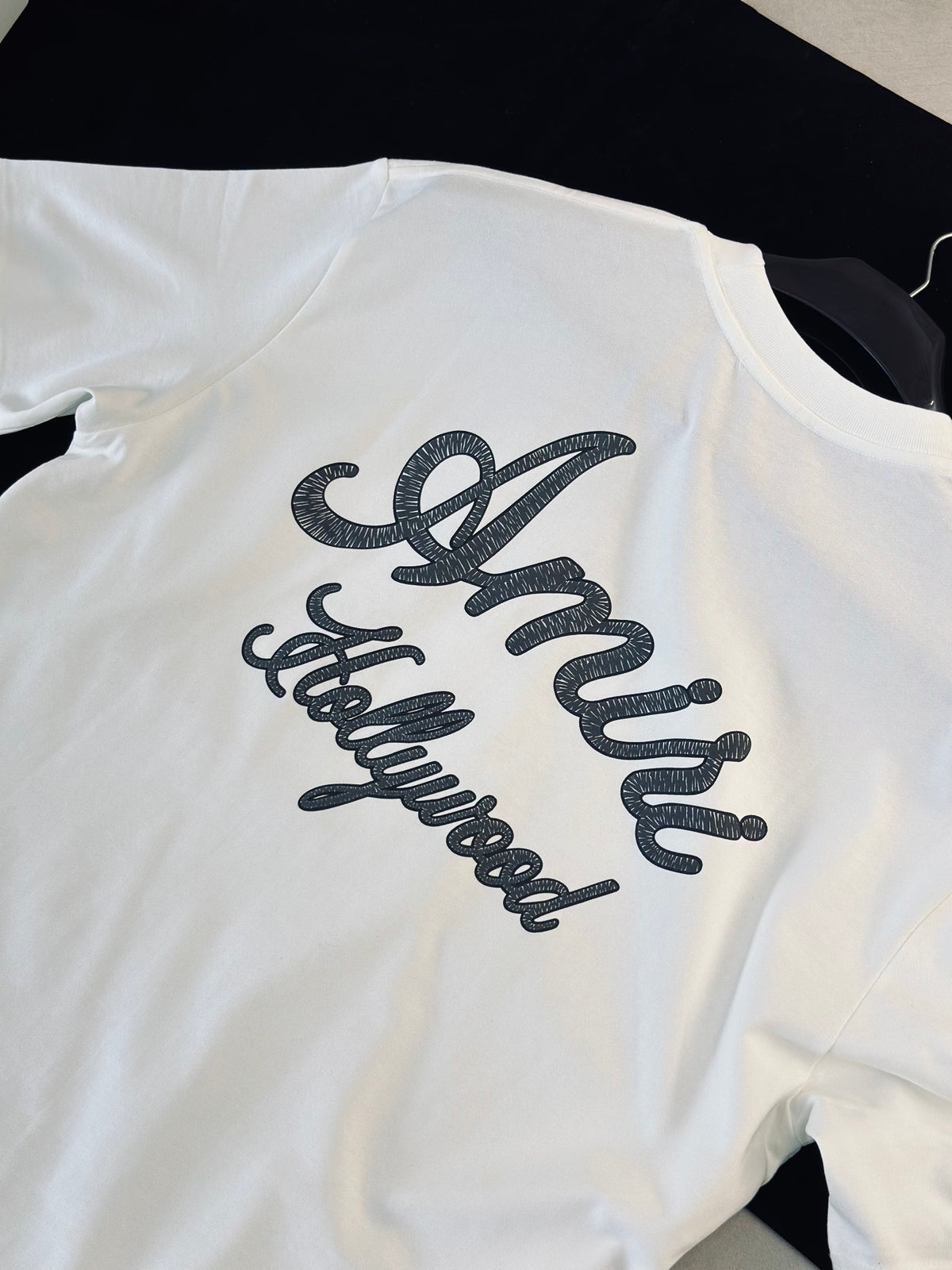 CAMISETA OVERSIZE AMI BLANCA HOLLYWOOD