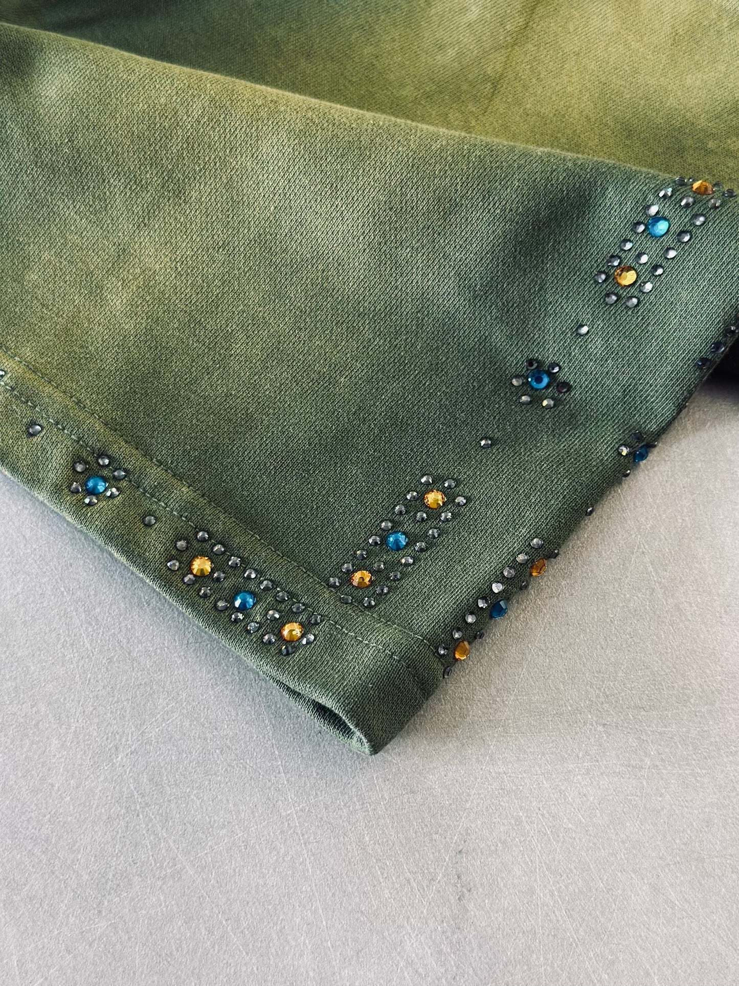 SUDADERA VAL VERDE RHINESTONE COLORES