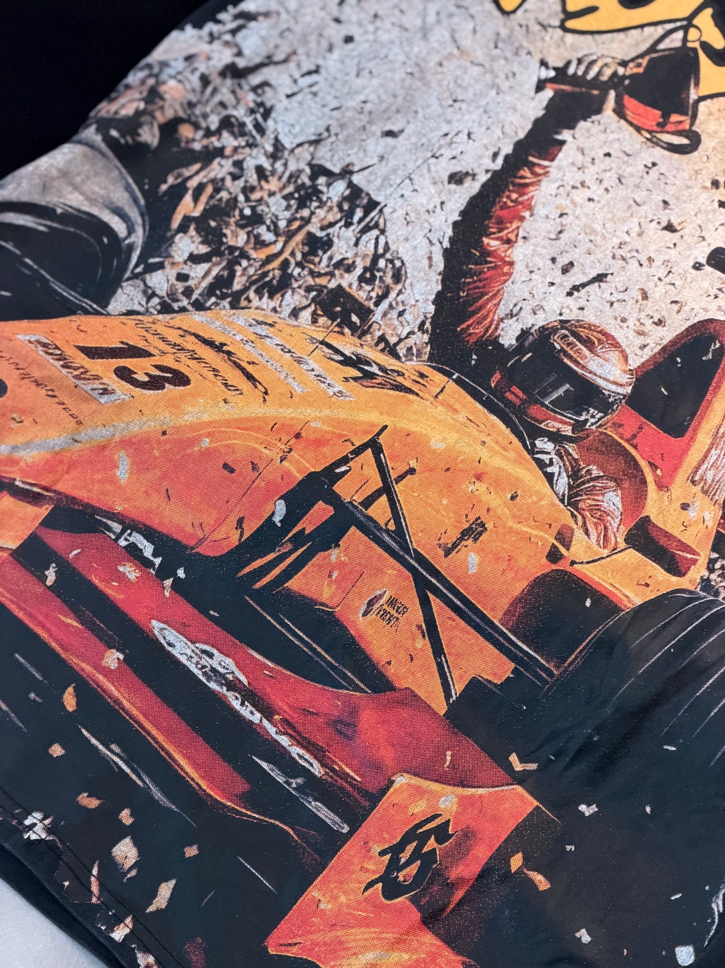 CAMISETA OVERSIZE GOD GRIS CARRO FORMULA13