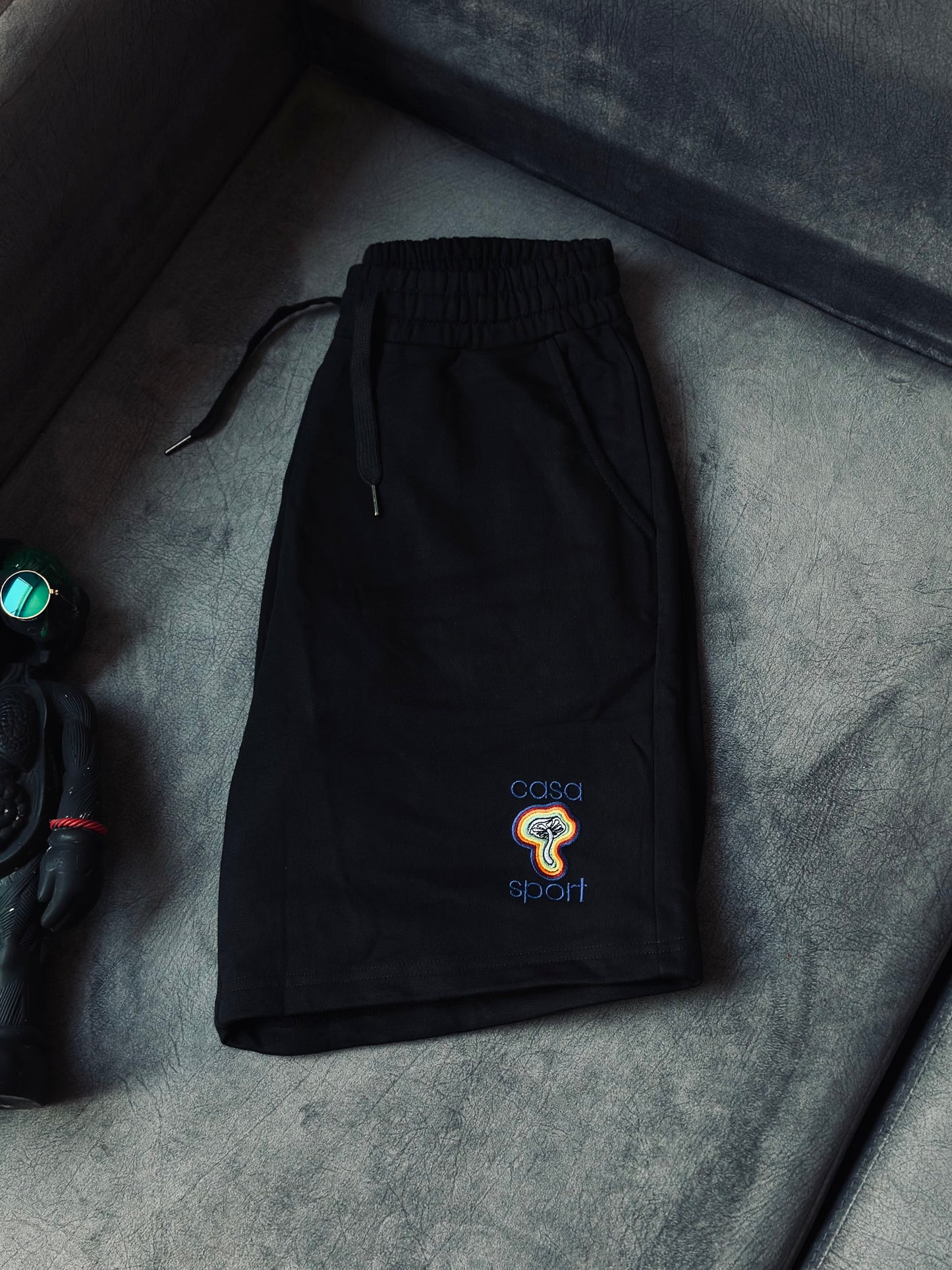 PANTALONETA CAS NEGRA HONGO COLORES