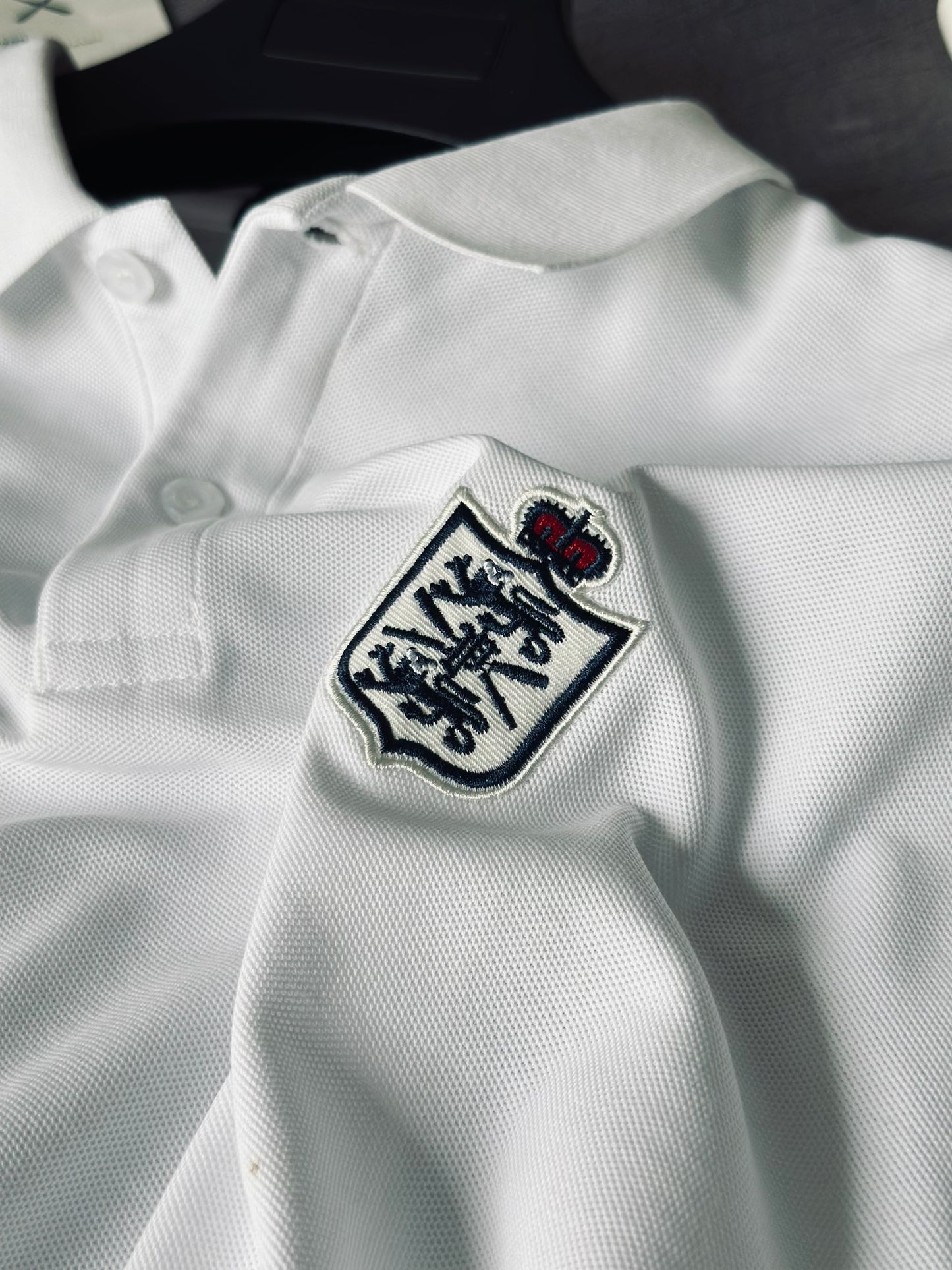 CAMISETA POLO RAL BLANCA ESCUDO