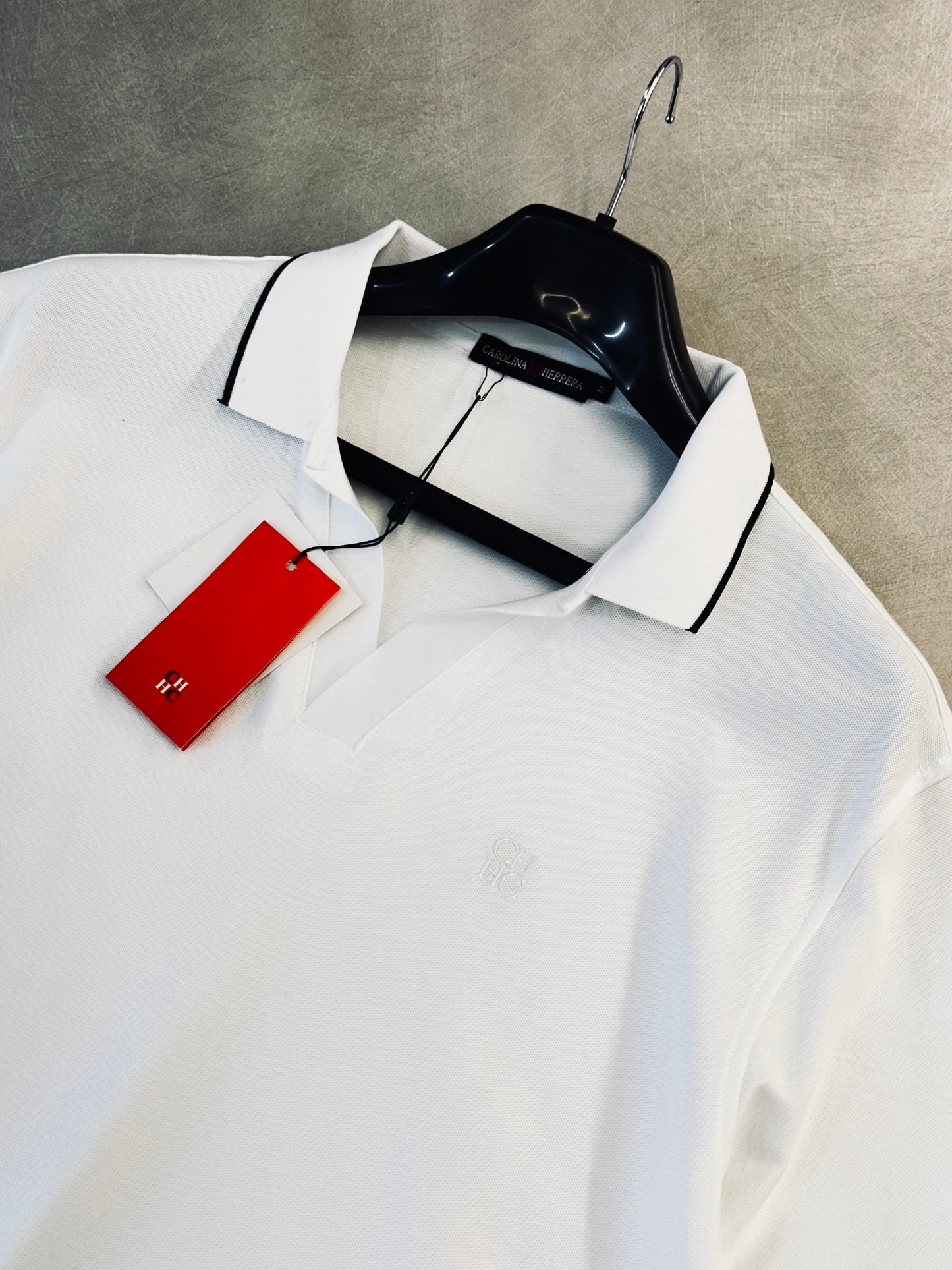 CAMISETA POLO CAR BLANCA BASICA CH TEJIDO
