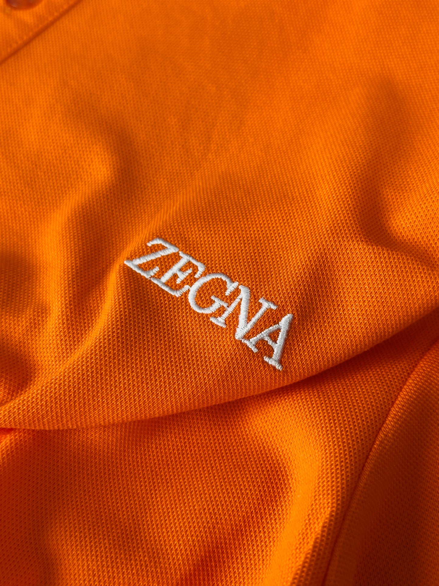 CAMISETA POLO ZEG NARANJA BASICA