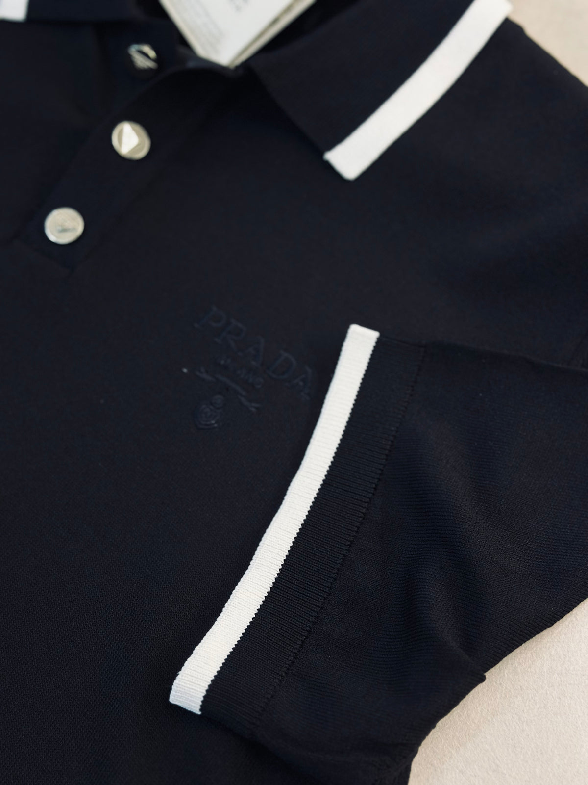 CAMISETA POLO PRA NEGRA TEJIDO PRA NEGRA