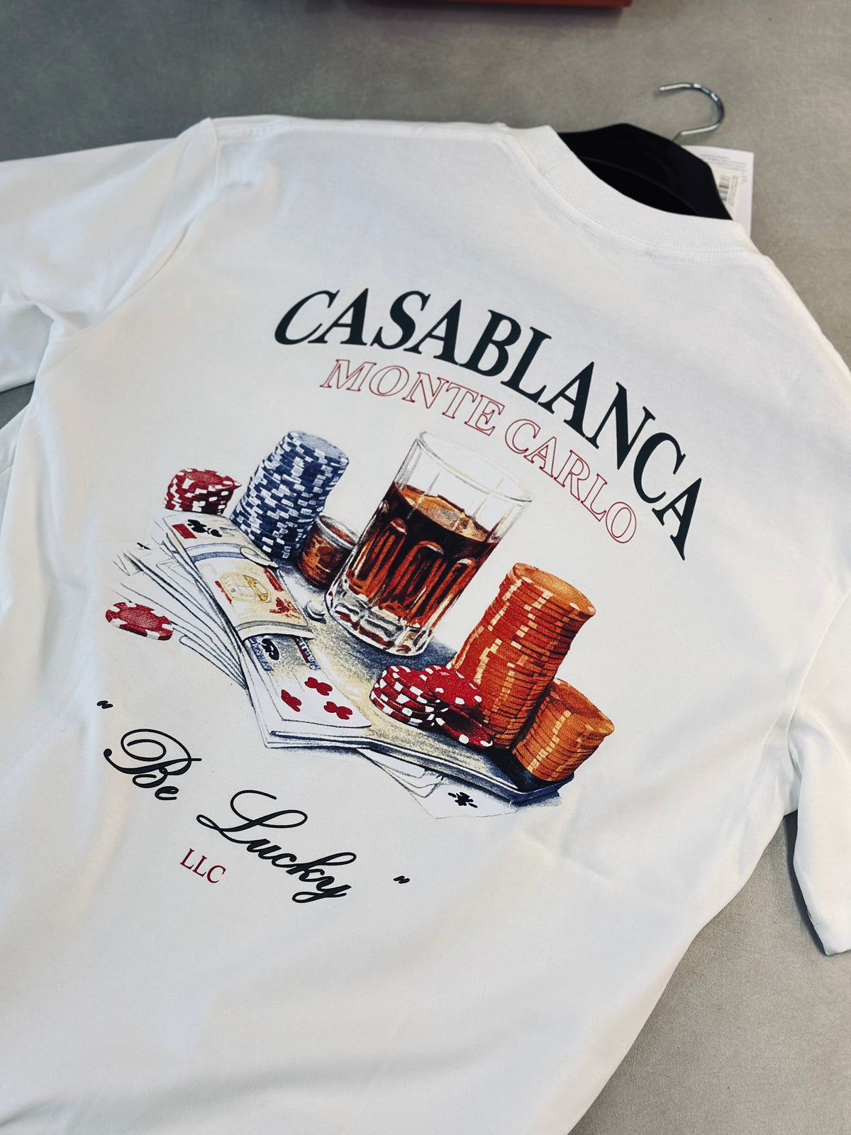CAMISETA OVERSIZE CAS BLANCA MONTECARLO