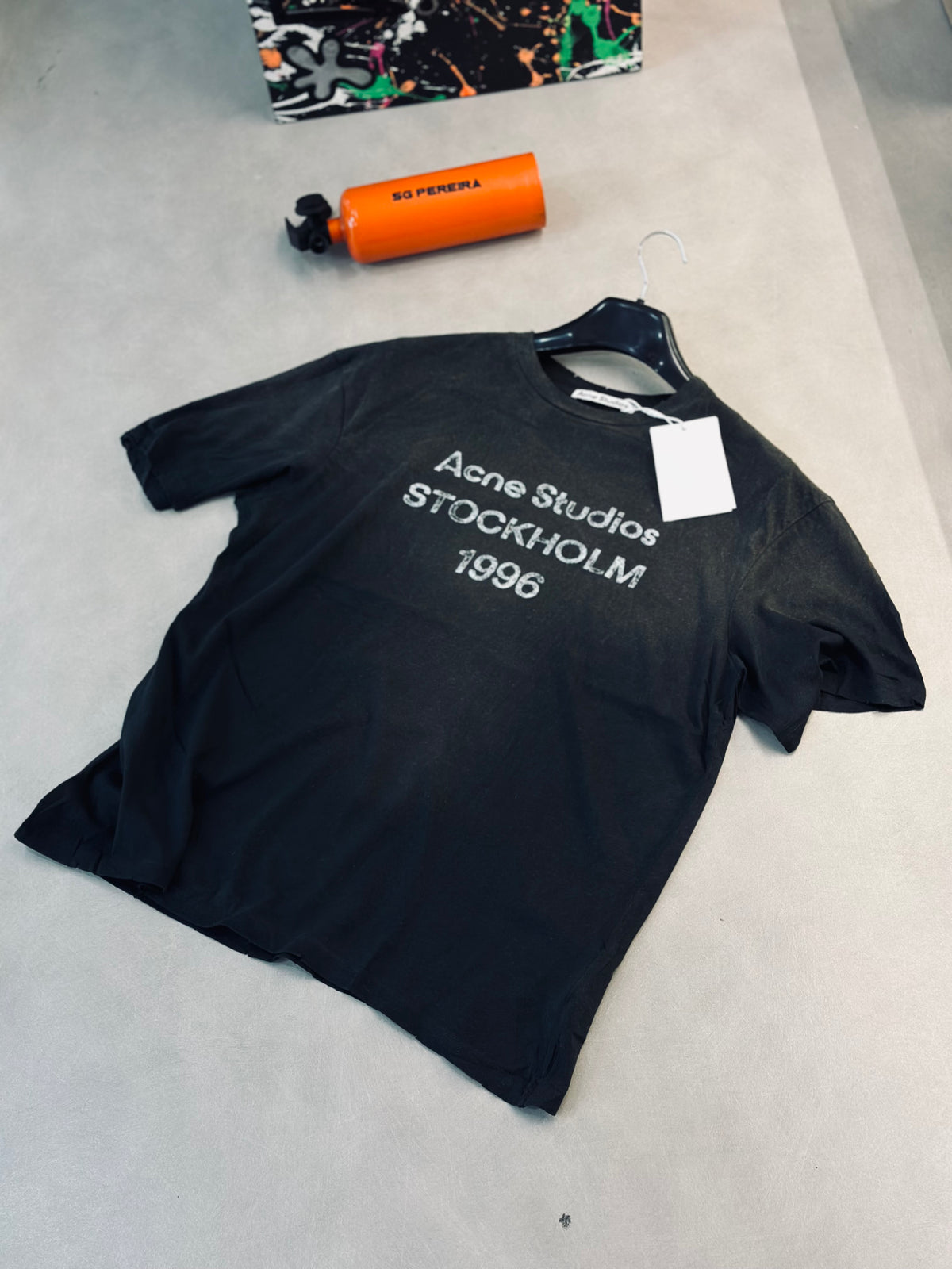 CAMISETA OVERSIZE ACN GRIS DESGASTE 1996