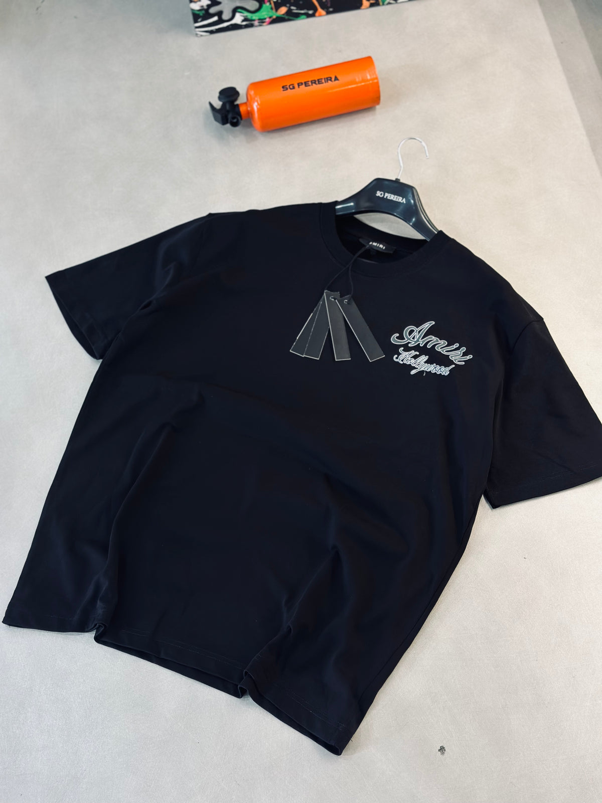 CAMISETA OVERSIZE AMI NEGRA HOLLYWOOD