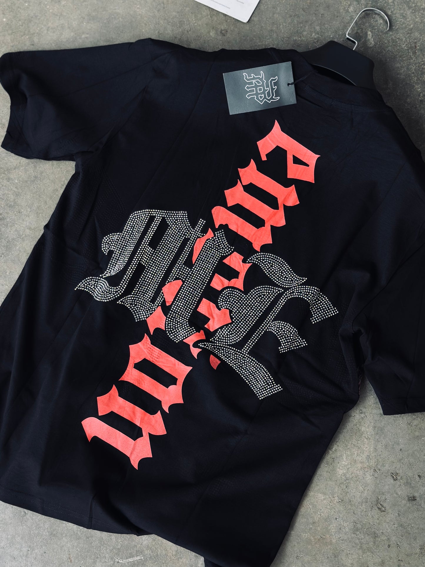 CAMISETA OVERSIZE MIX NEGRA PULPO