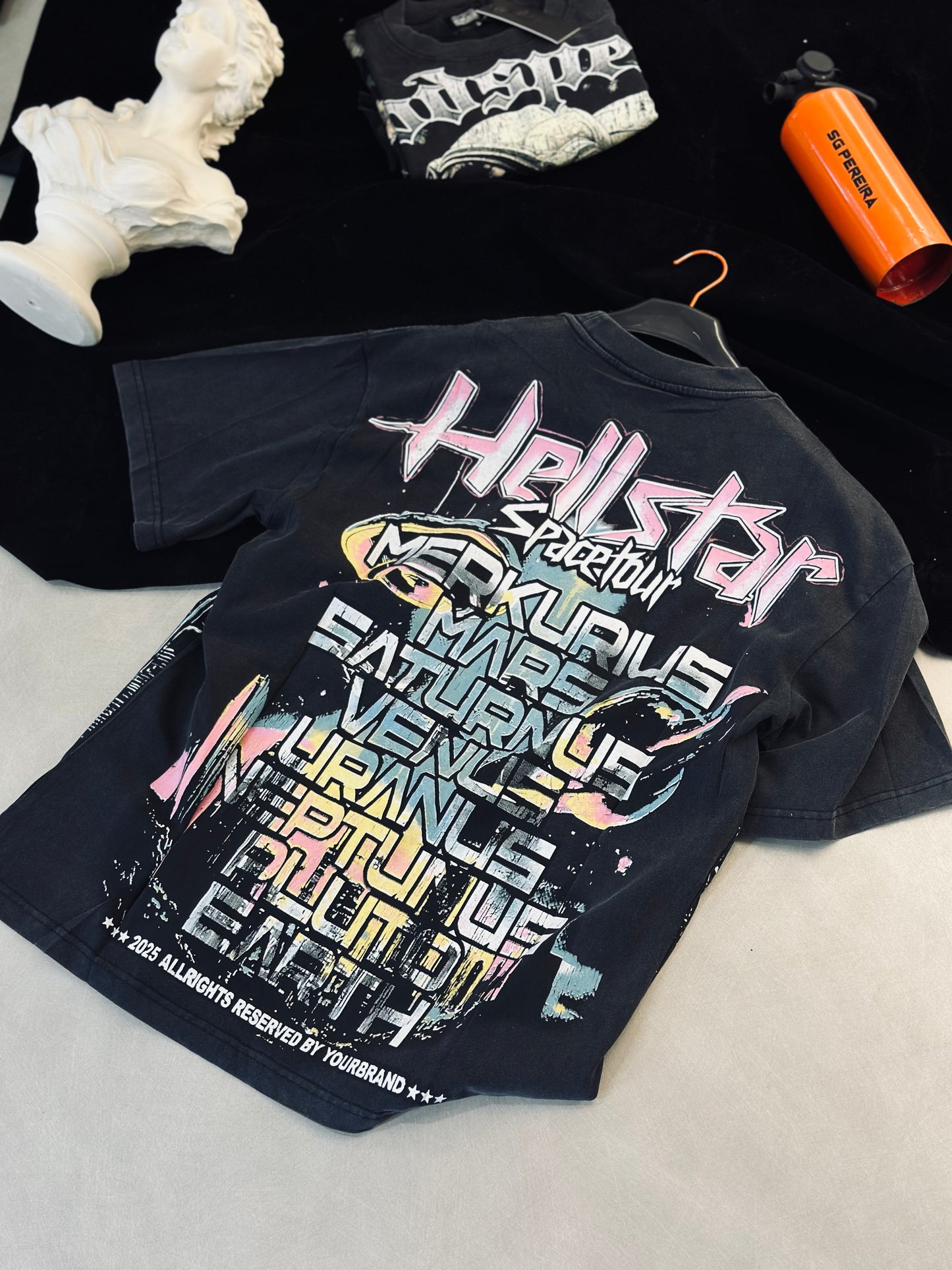 CAMISETA OVERSIZE HEL GRIS SPACETOUR  GAFAS