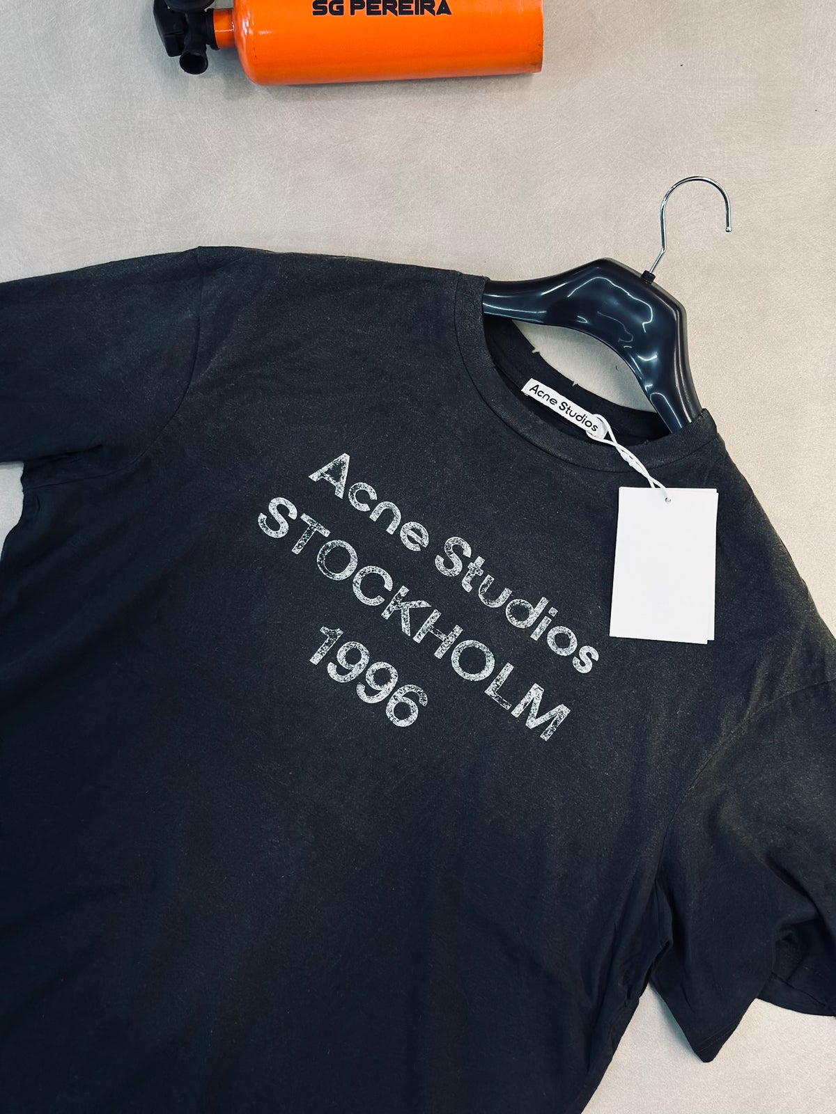 CAMISETA OVERSIZE ACN GRIS DESGASTE 1996