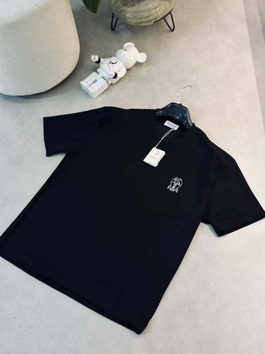 CAMISETA OVERSIZE BRU NEGRA TEJIDO
