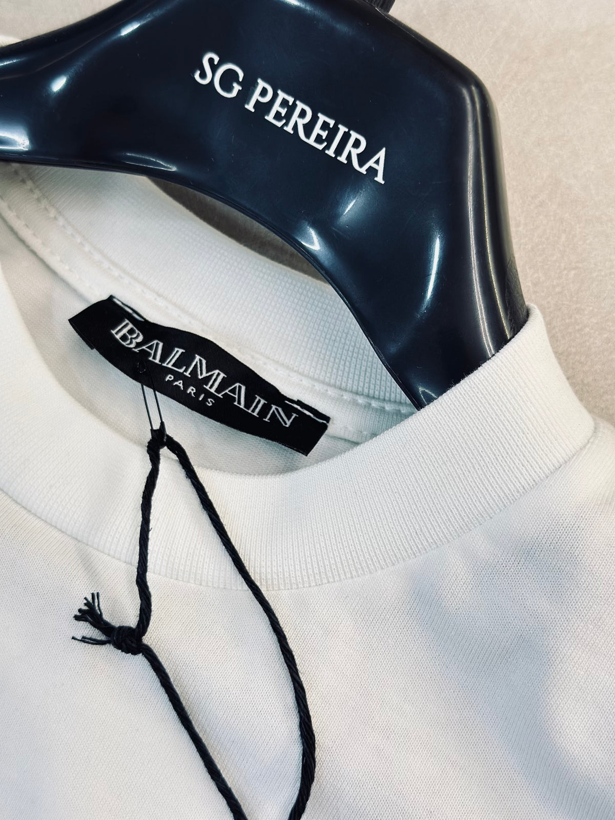 CAMISETA SEMI OVERSIZE BAL BLANCA CLASICA BORDADO