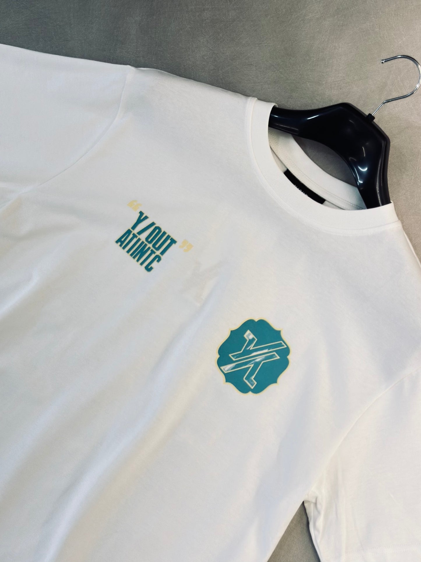 CAMISETA SLIM YOU BLANCA LOGO AZUL