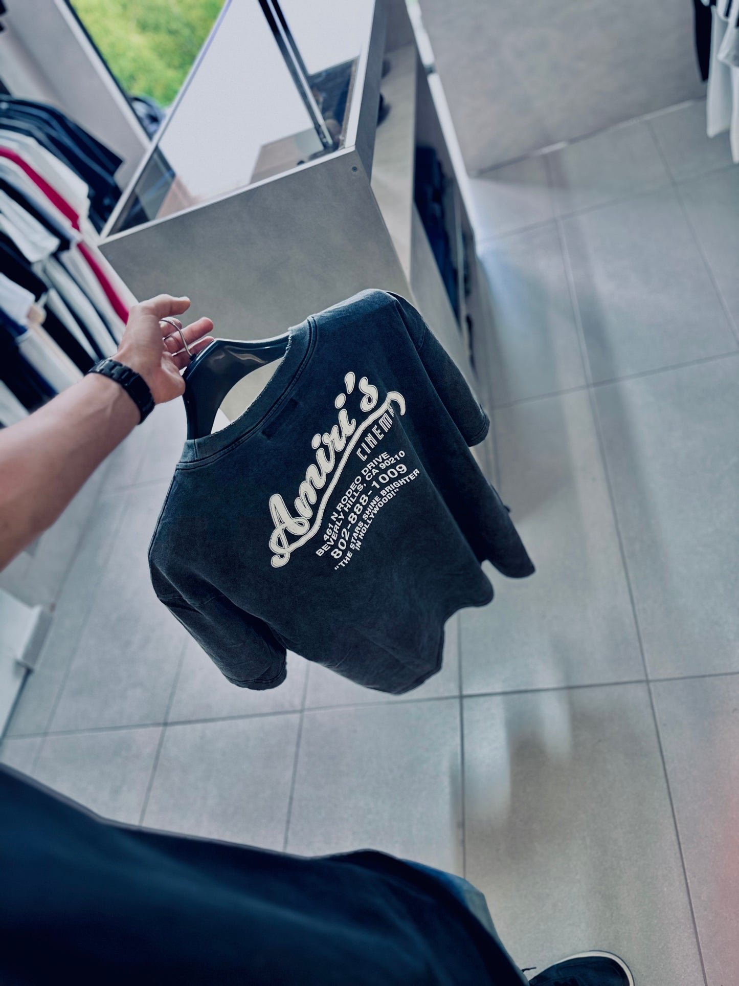 CAMISETA OVERSIZE AMI GRIS CINEMA