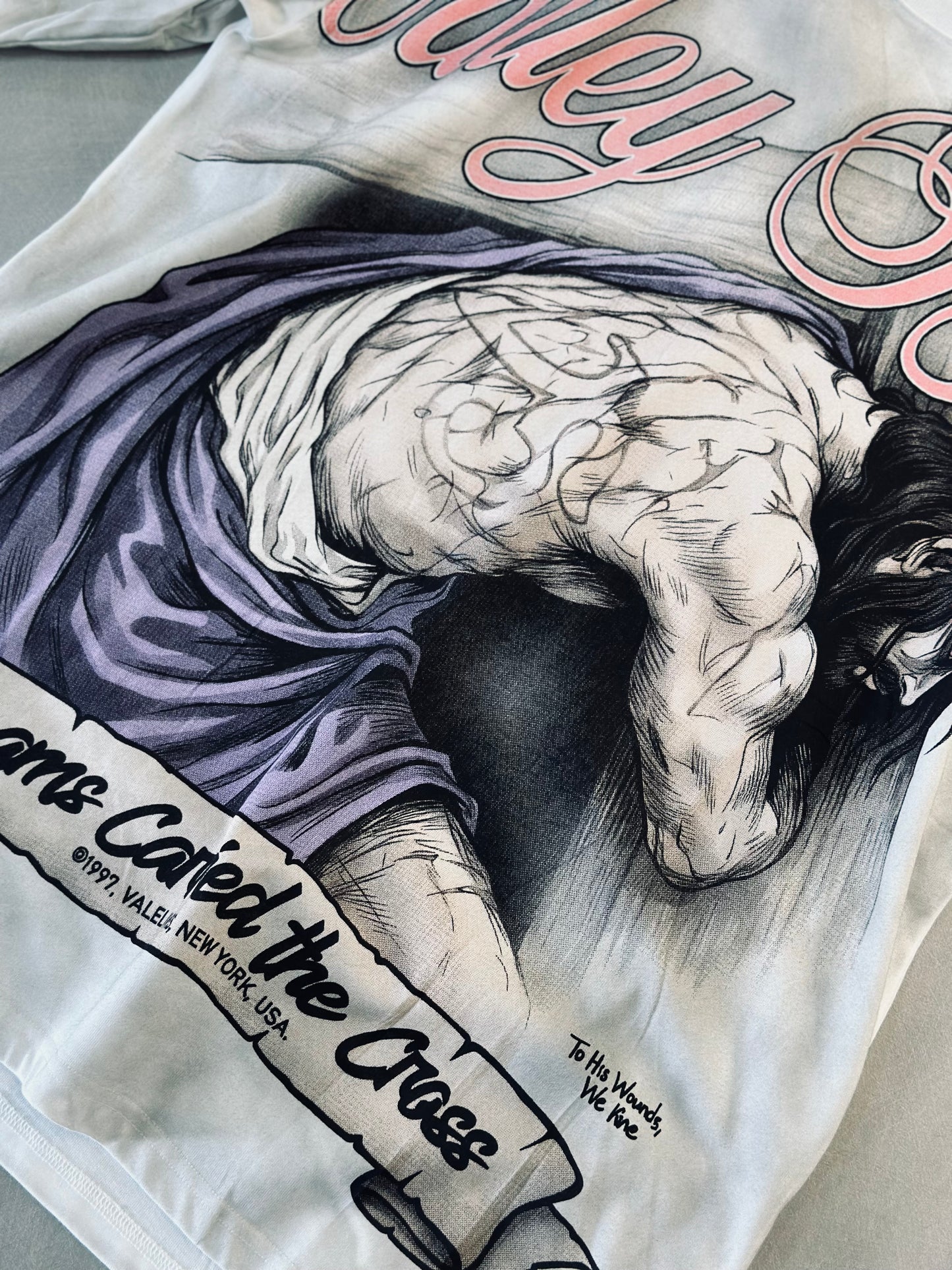 CAMISETA OVERSIZE VAL CREMA JESUS CRUZ