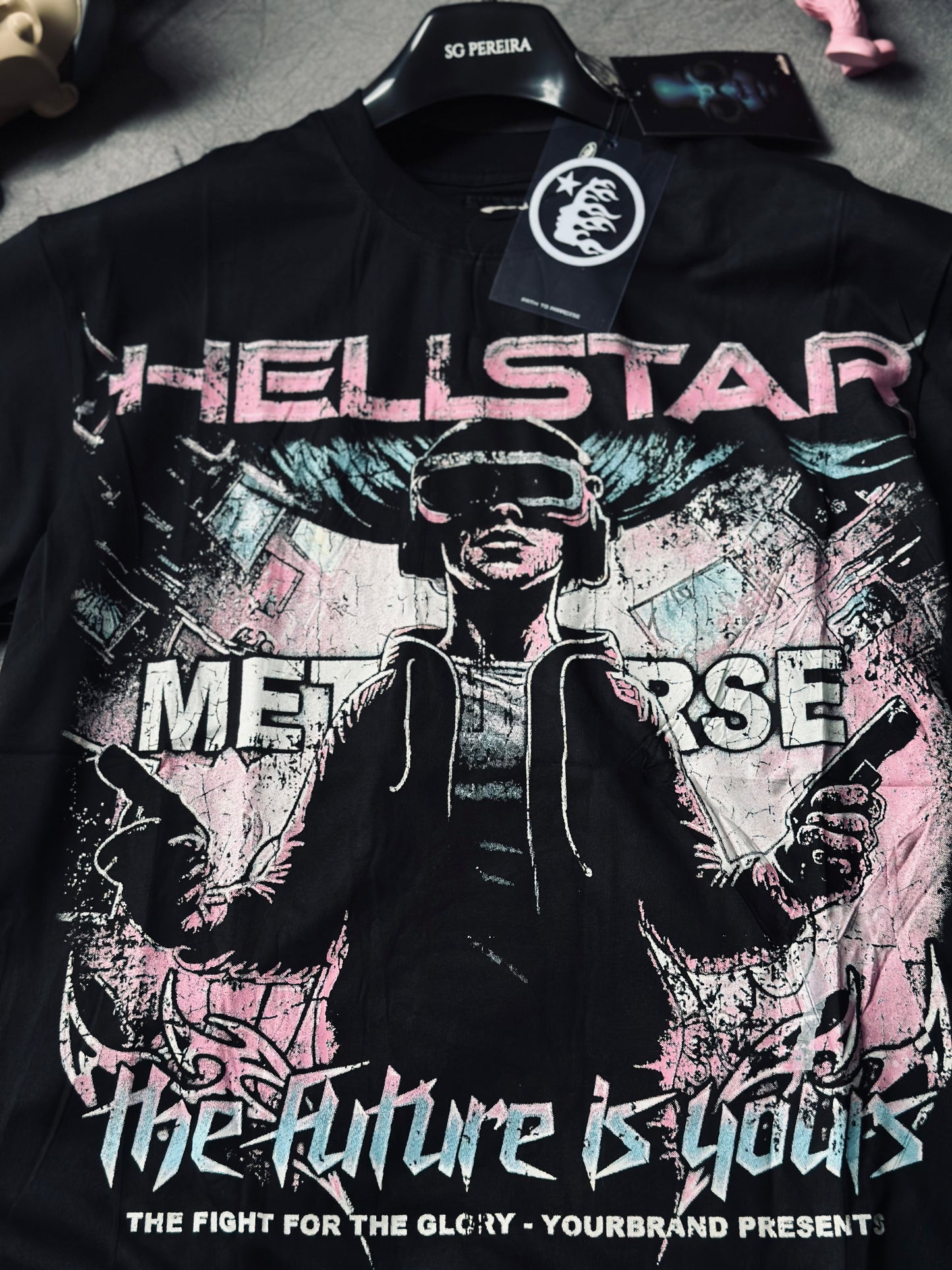 CAMISETA OVERSIZE HEL NEGRA THE FUTURE