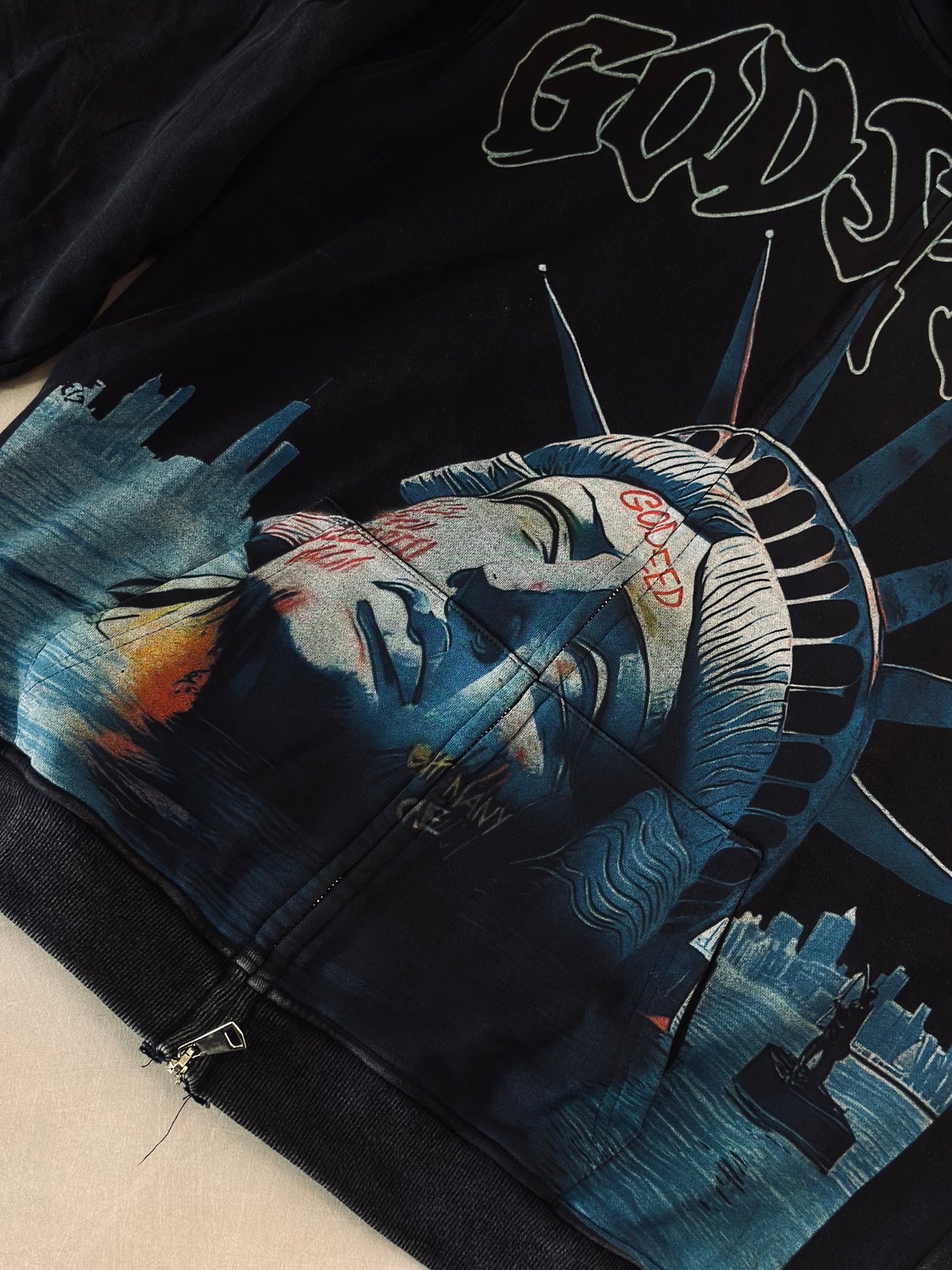 CHAQUETA GOS NEGRA ESTATUA LIBERTAD