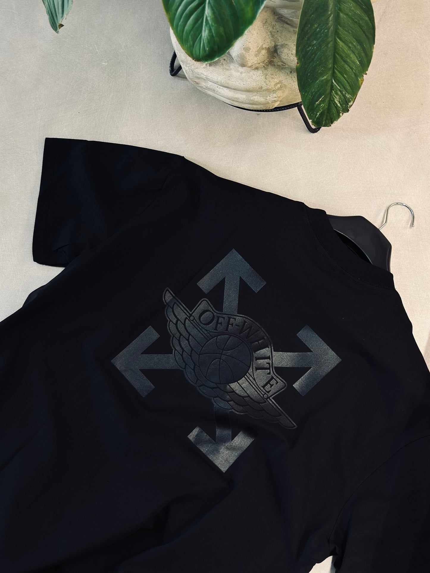 CAMISETA OVERSIZE OFF NEGRA JORDAN OFF FRONTAL