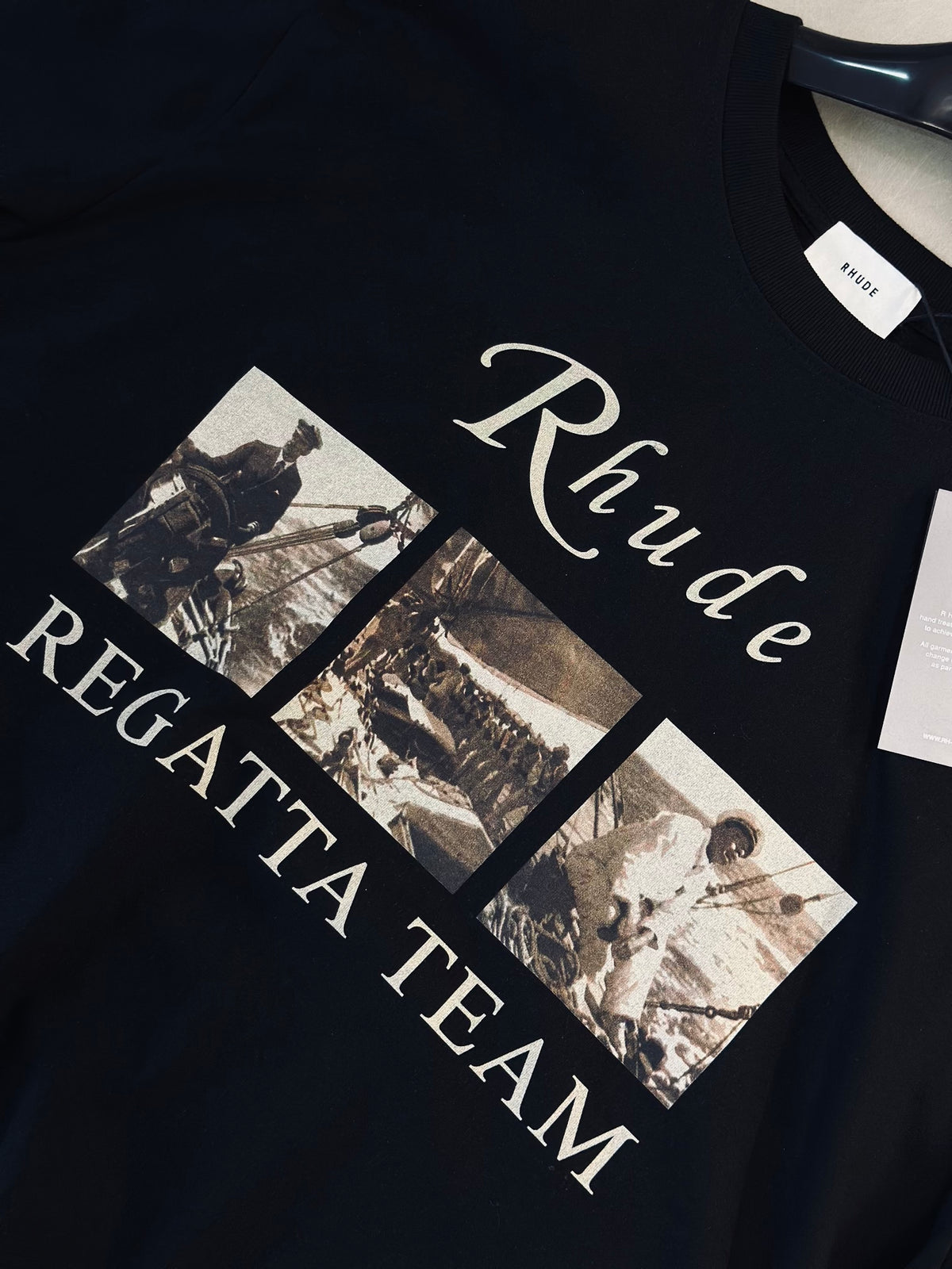 CAMISETA OVERSIZE RHU NEGRA TEAM REGATTA
