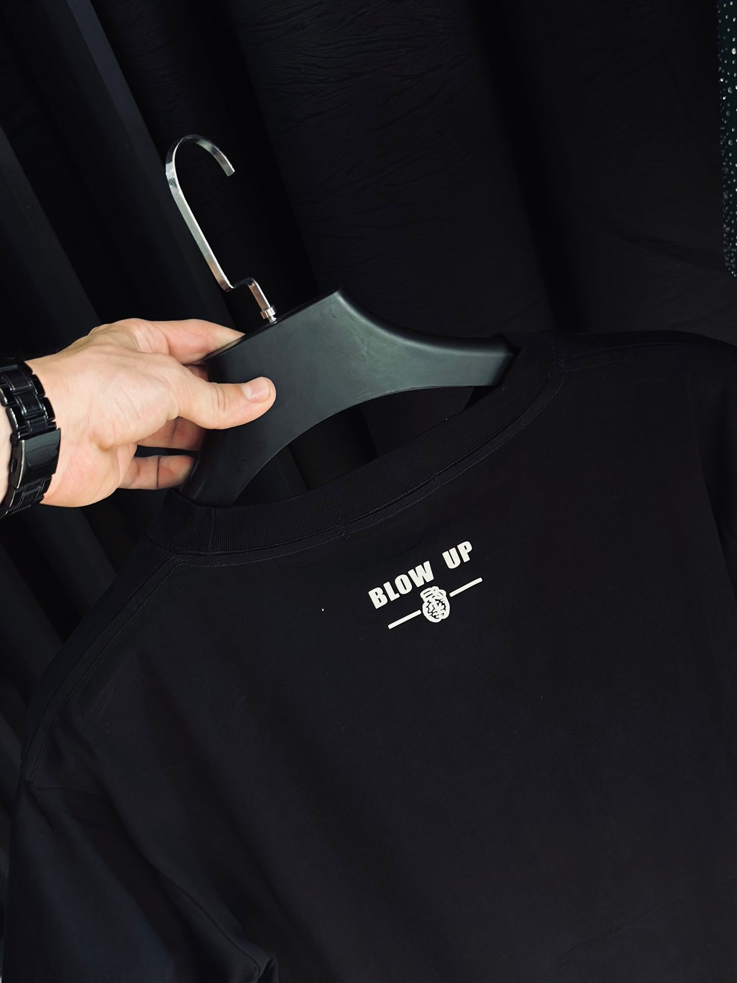 CAMISETA SLIM BLO NEGRA WILL BLOW