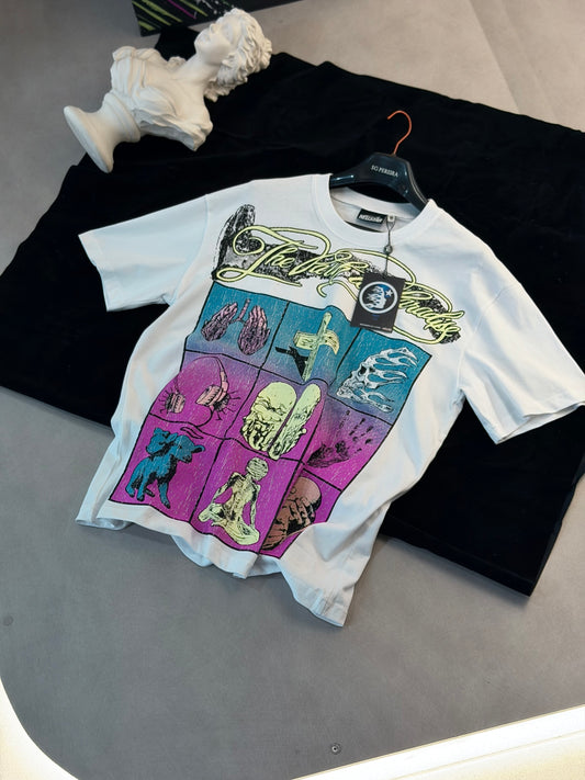 CAMISETA OVERSIZE HEL BLANCA ILUMINATI