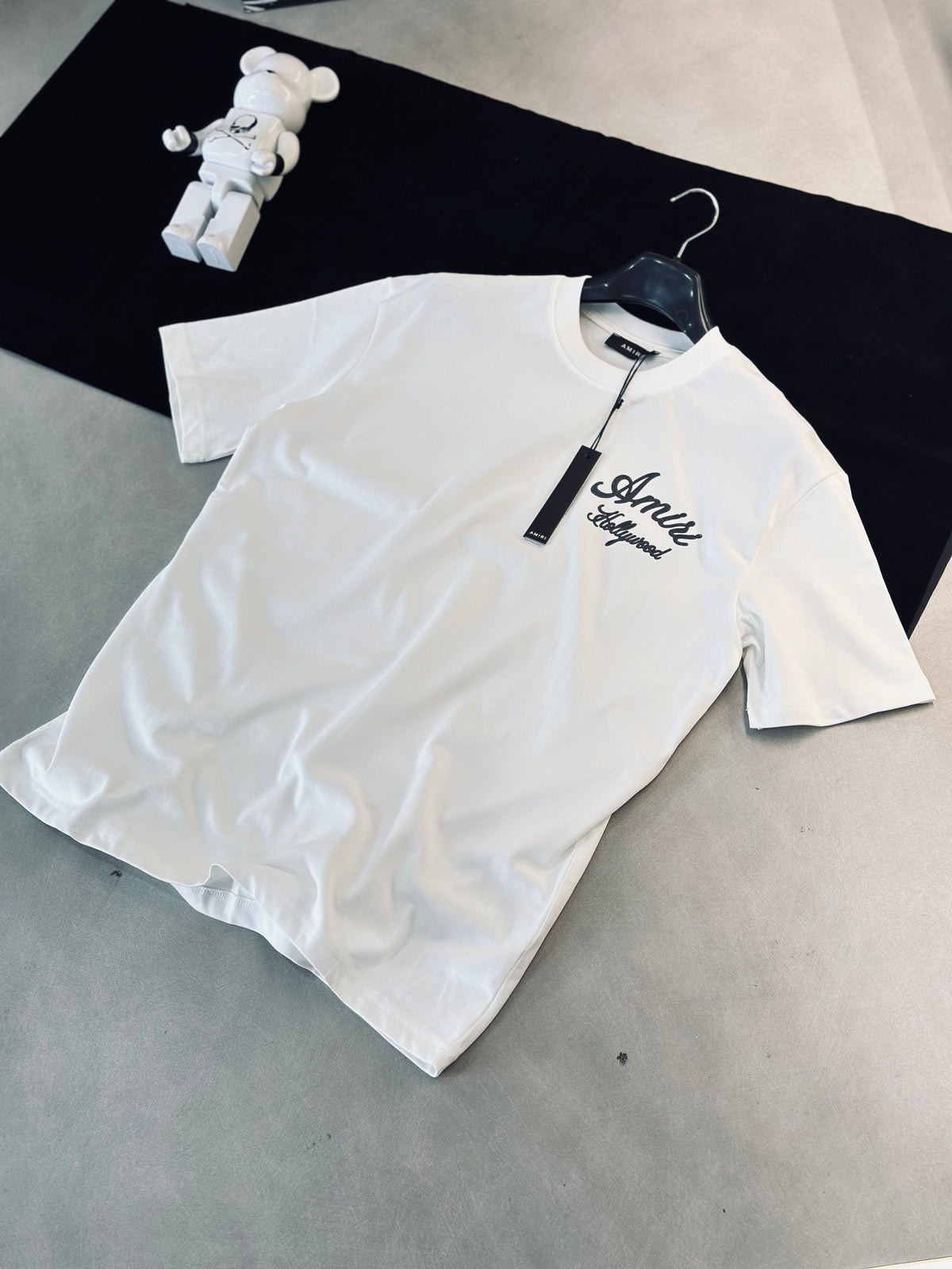 CAMISETA OVERSIZE AMI BLANCA HOLLYWOOD