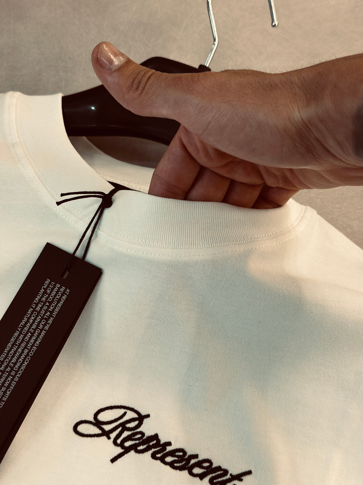 CAMISETA OVERSIZE REP BLANCA TEJIDO REP