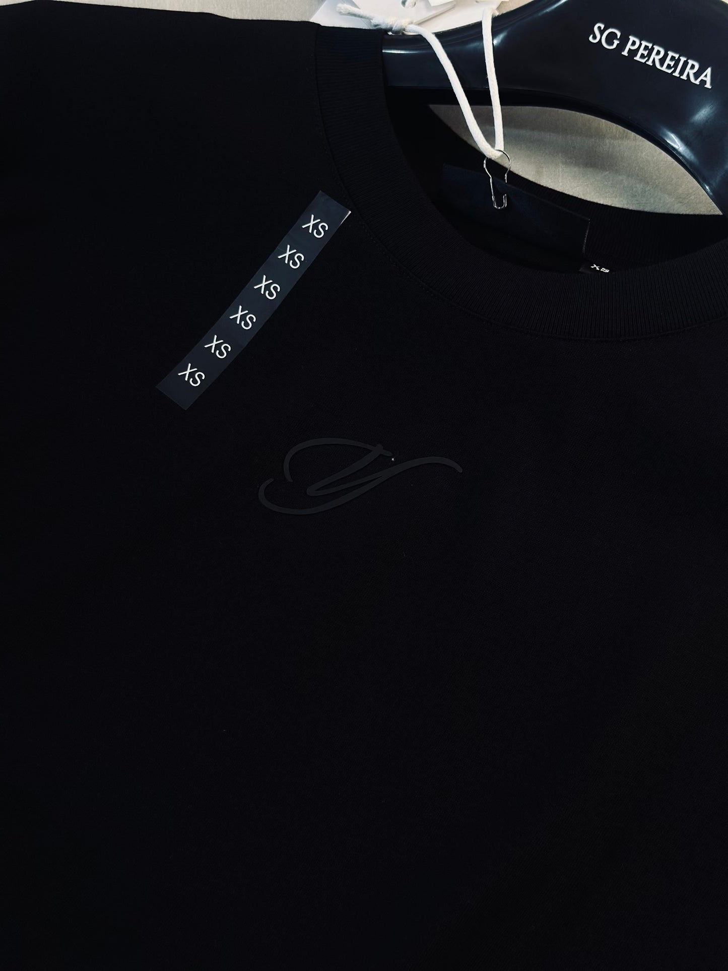 CROPTOP OVERSIZE YOU NEGRA "Y" GOMA CLASICA