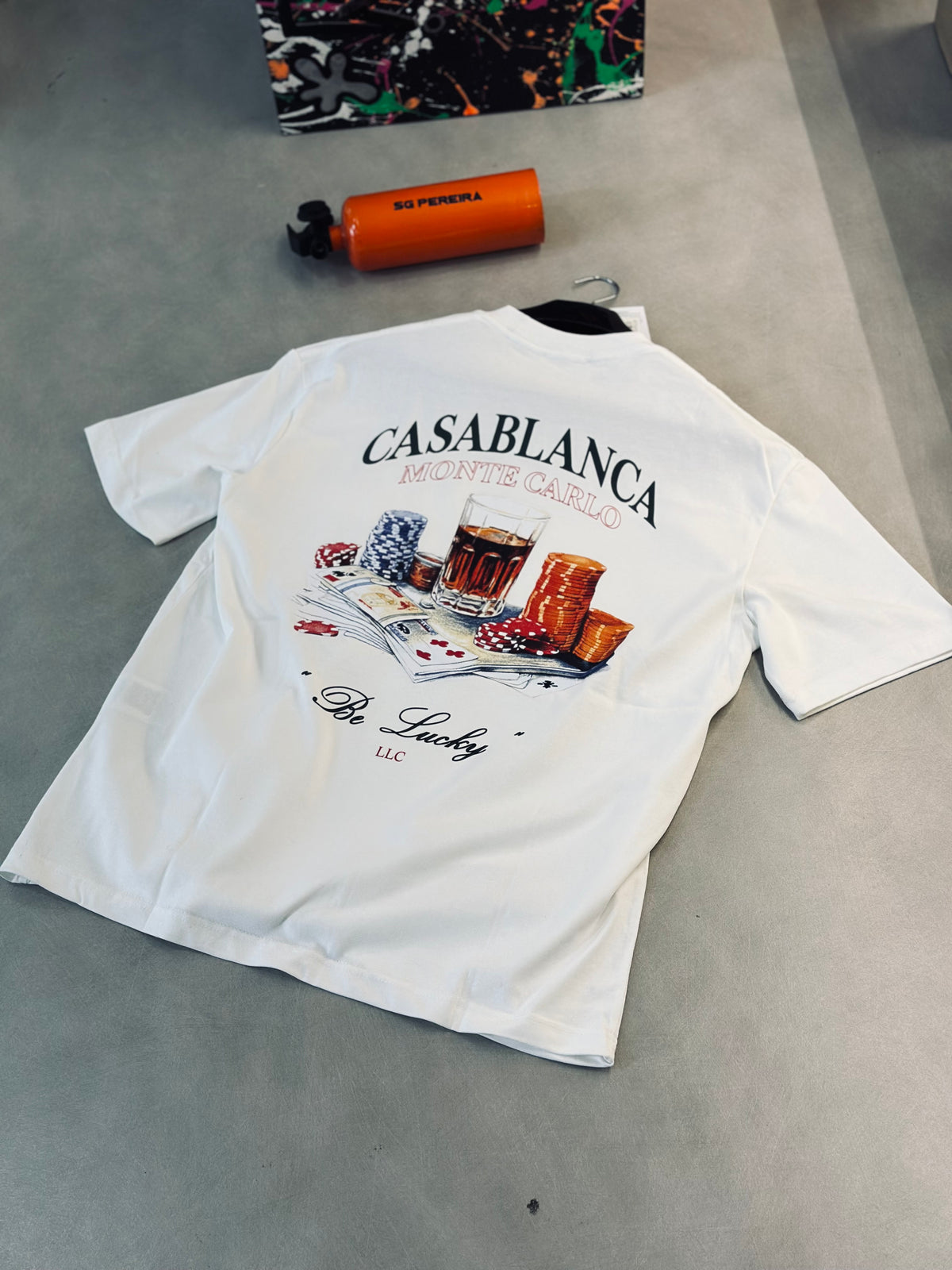 CAMISETA OVERSIZE CAS BLANCA MONTECARLO