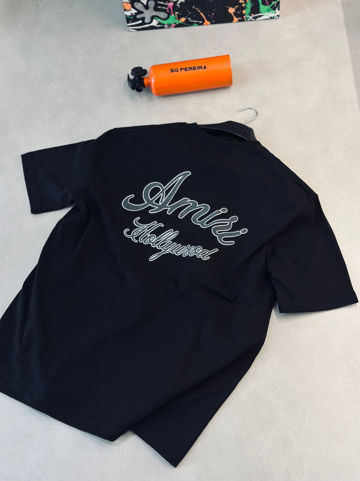 CAMISETA OVERSIZE AMI NEGRA HOLLYWOOD