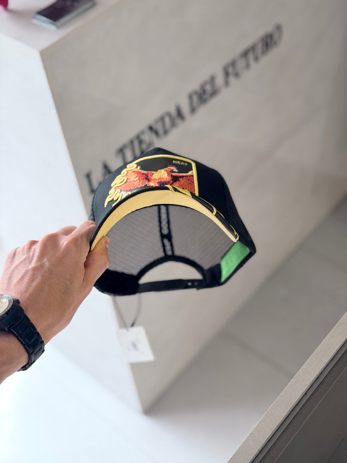 GORRA GOO NEGRA FUEGO AGUILA