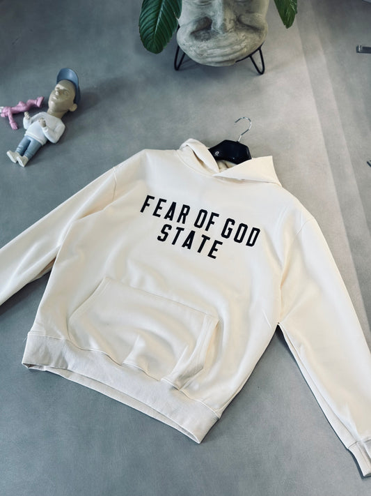 HOODIE ESS CREMA ESTATE