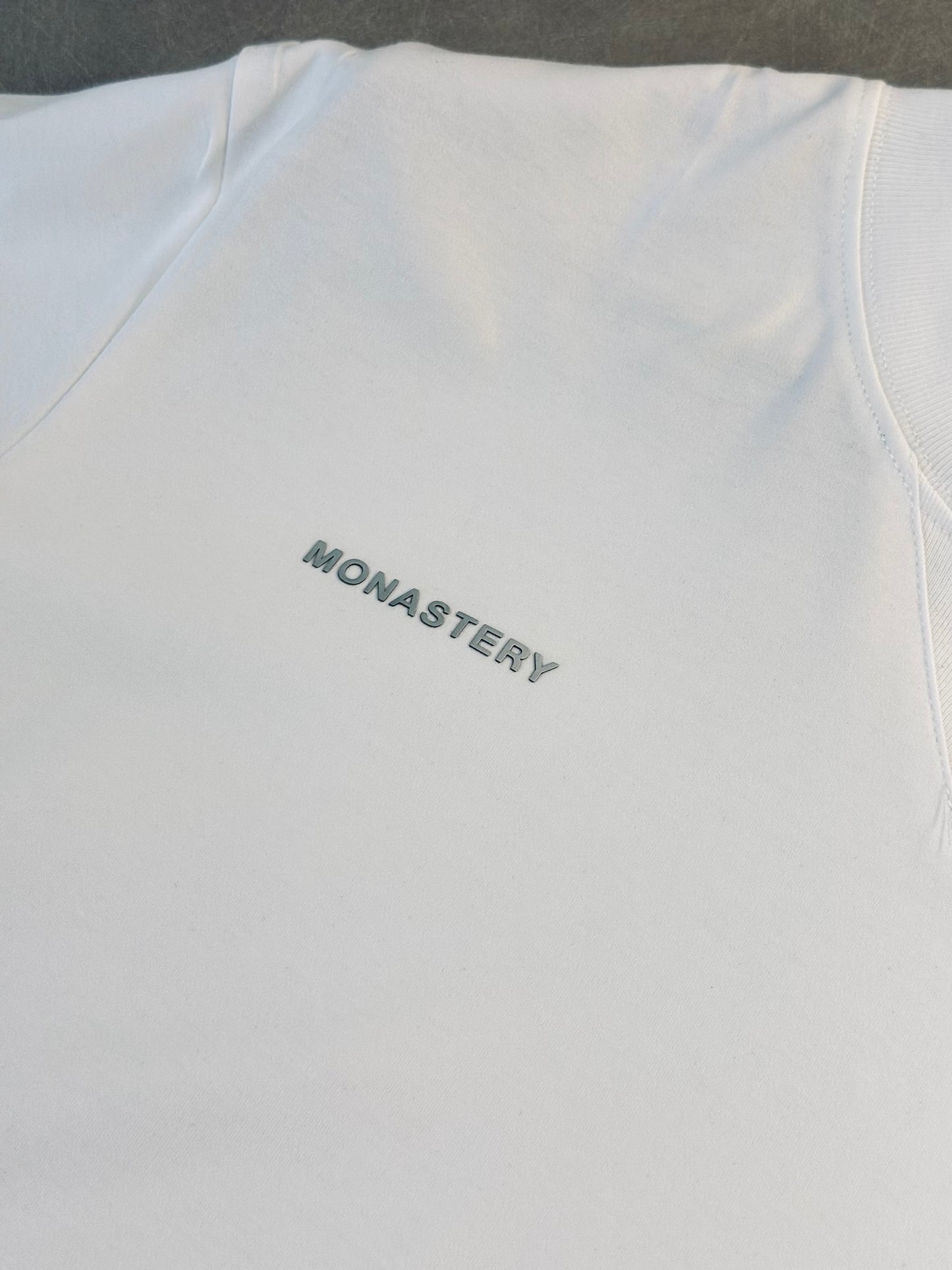CAMISETA SLIM MON BLANCA MON GRIS CLASIC