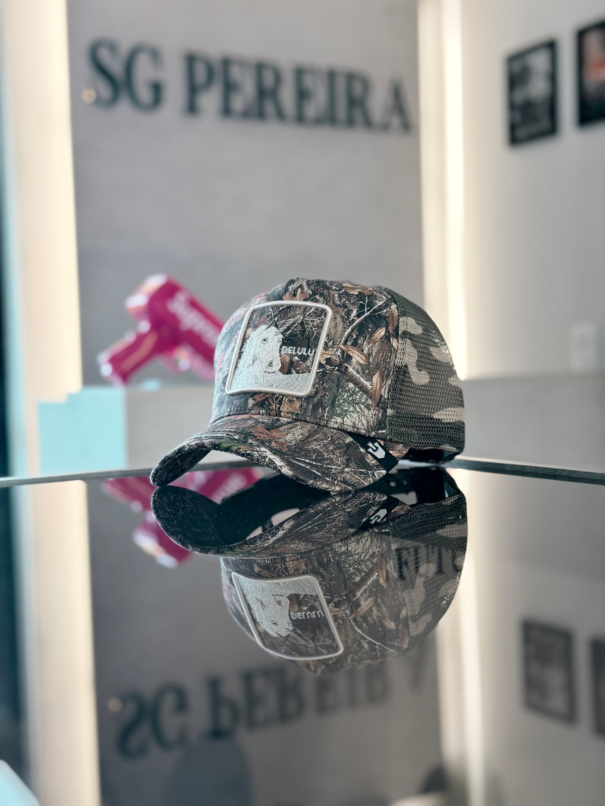 GORRA GOO VERDE CAMUFLAJE UNICORNIO
