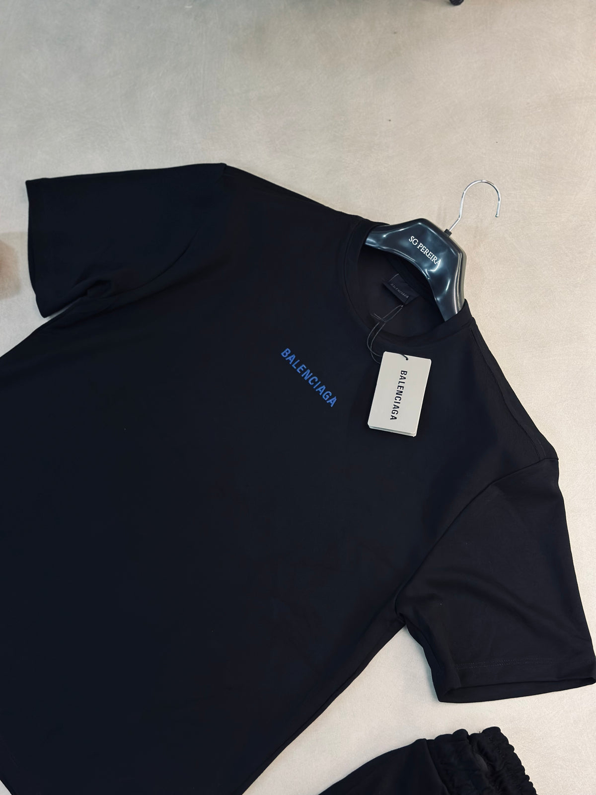 CONJUNTO BAL NEGRO TEJIDO AZUL