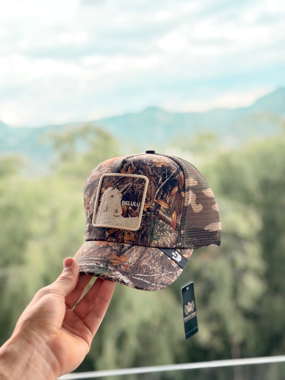GORRA GOO VERDE CAMUFLAJE UNICORNIO