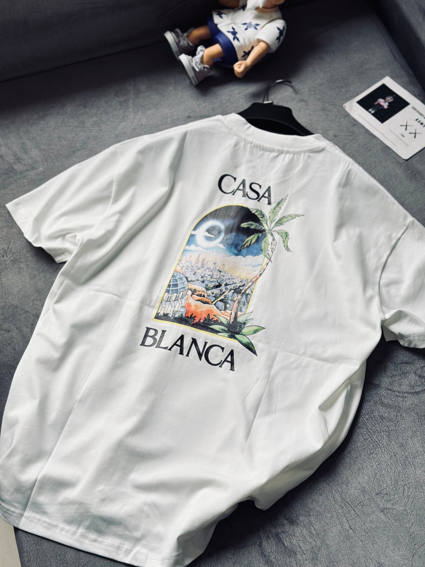 CAMISETA OVERSIZE CAS BLANCA NOCHE