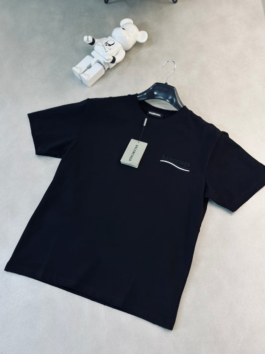 CAMISETA OVERSIZE BAL NEGRA TEJIDO NEGRO BLANCO
