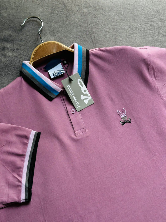 CAMISETA POLO PSY CLÁSICA MORADA
