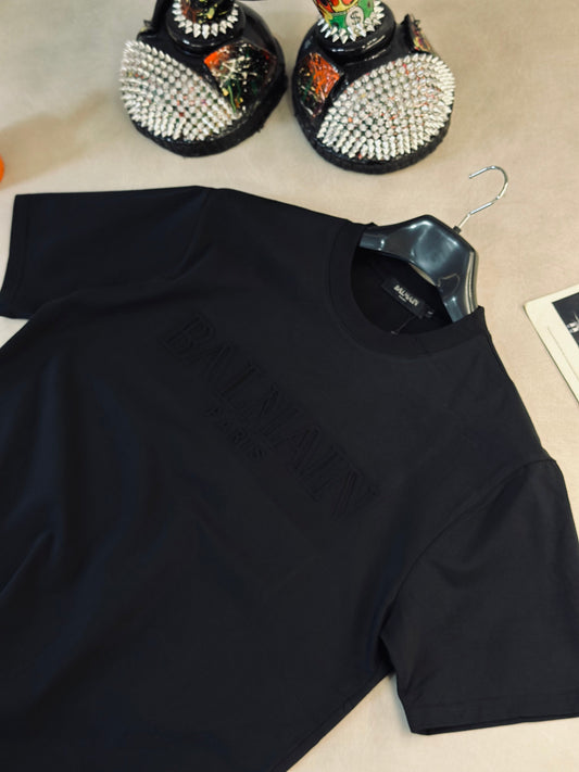 CAMISETA SLIM BAL NEGRA 3D NEGRA