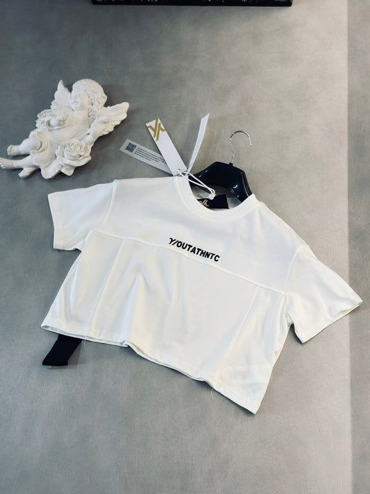CROPTOP OVERSIZE YOU CREMA ATHNTC