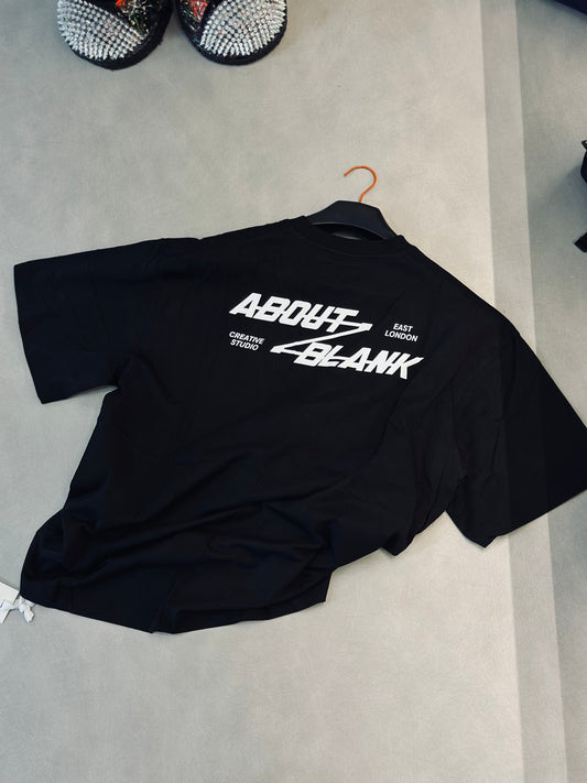 CAMISETA OVERSIZE ABO NEGRA AB "Z"