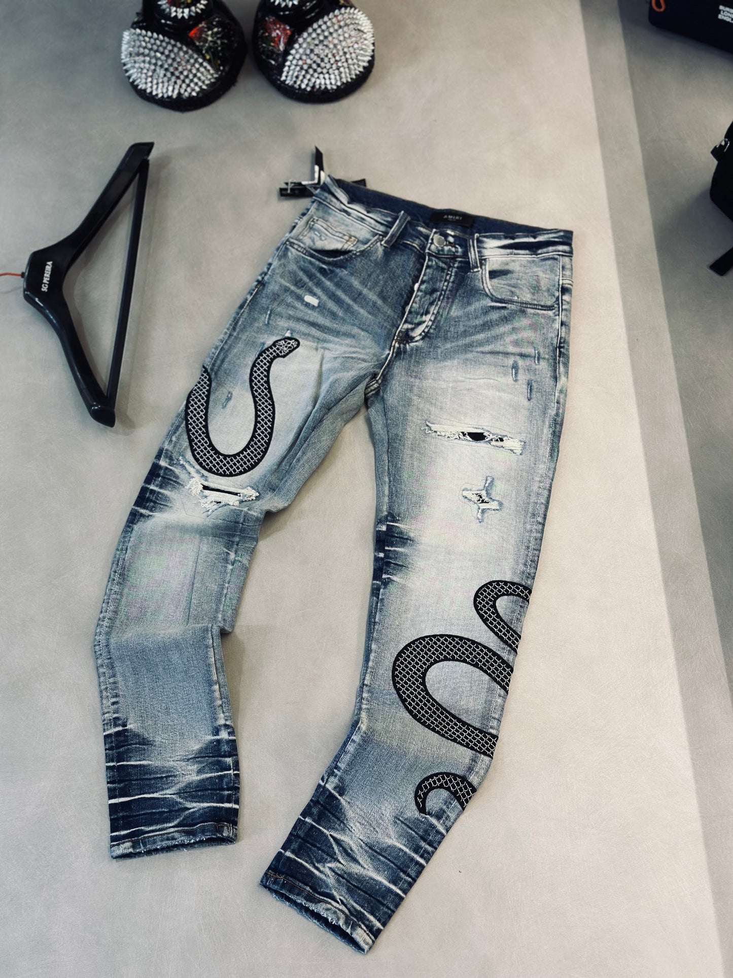 JEAN AMI AZUL SKIN CULEBRA