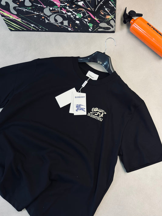 CAMISETA OVERSIZE BUR NEGRA TEJIDO LOGO