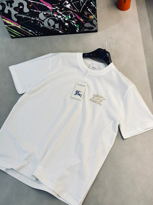 CAMISETA OVERSIZE BUR BLANCA TEJIDO LOGO