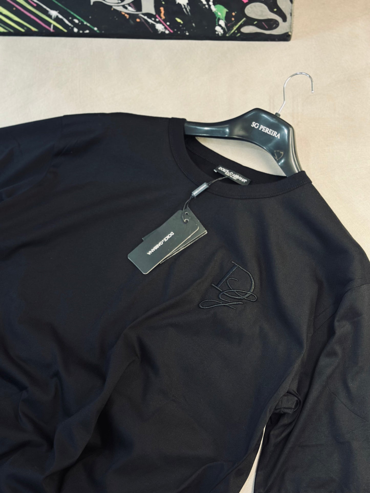 CAMISETA OVERSIZE DOL NEGRA DG BORDADO TEJ