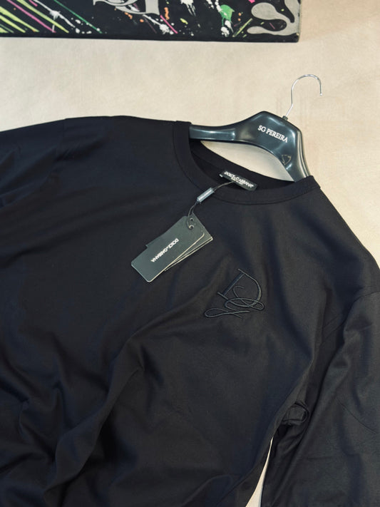 CAMISETA OVERSIZE DOL NEGRA DG BORDADO TEJ