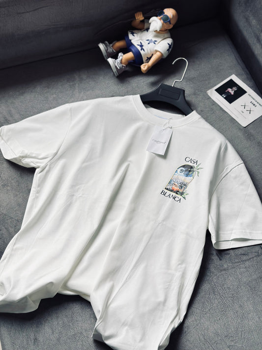 CAMISETA OVERSIZE CAS BLANCA NOCHE